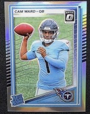 2025 Donruss Optic Cam Ward Silver Holo Prizm Rated Rookie RC Titans #293