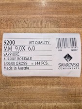 Swarovski 5200 Barrel Beads 9x6mm 144 pieces Factory Pack