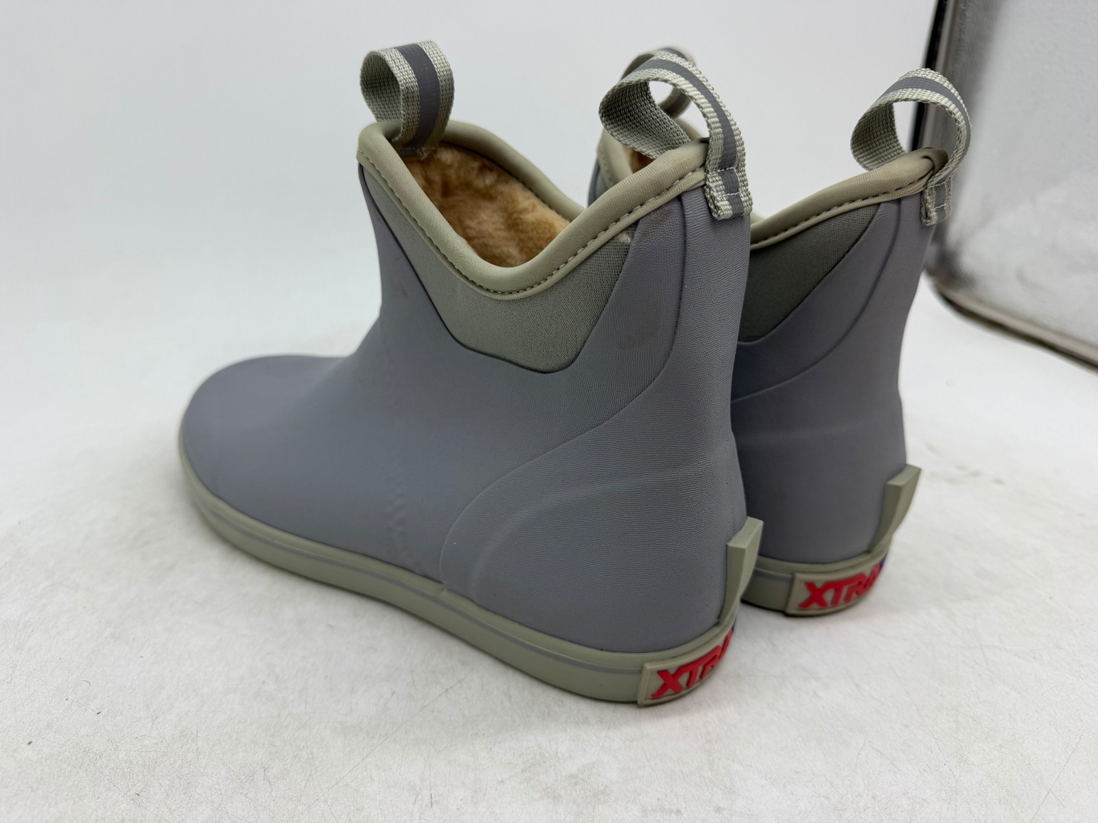 Xtratuf Trolling Pack Fleece Lined Ankle Deck Boots Womens Gray Waterproof - 10 image 2