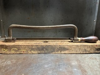 Antique Disston 12” Hacksaw Vintage Metal Cutting Saw Carpenter Machinist Tool