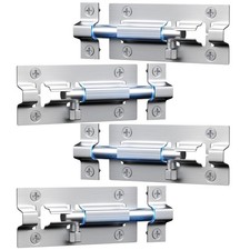 4 Pack Sliding Door Lock, 3 Inch Barrel Bolt Latch, with 12 Screws Sliding Do...