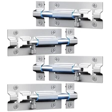 4 Pack Sliding Door Lock, 3 Inch Barrel Bolt Latch, with 12 Screws Sliding Do...