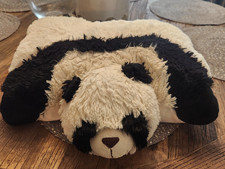Pillow Pets 2010 Panda Bear 18" White Black Plush Original Stuffed Animal