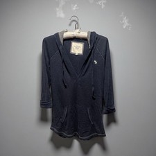 Abercrombie Fitch Sweatshirt Womens L Soft AF Hoodie Pullover Front Pocket Logo