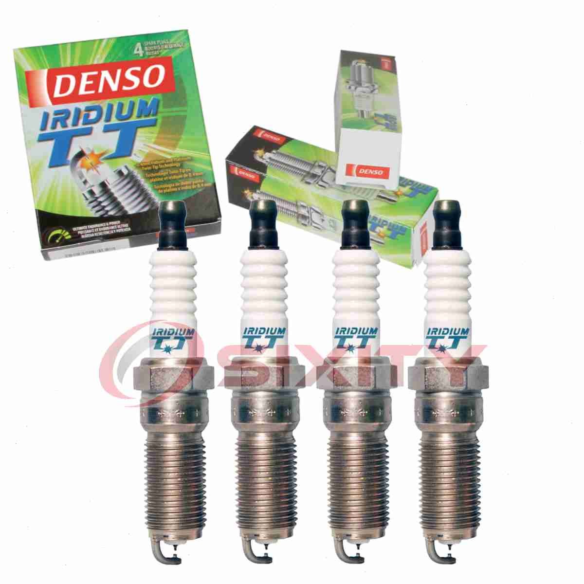 4 pc Denso Iridium TT Spark Plugs for 2012-2016 Ford Focus 2.0L 2.3L L4 ux