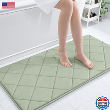 OLANLY Memory Foam Bath Mat 44x24 Ultra Soft Absorbent Bathroom Rug Machine Wash