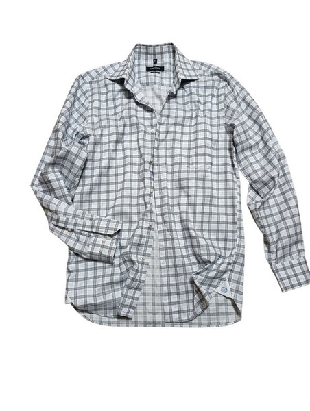 Men Navyboot Shirt Grey Cotton 36 / S / 44