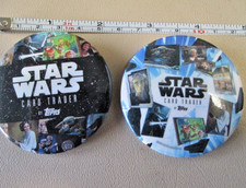 2 TOPPS STAR WARS CARD TRADER pin pinback buttons 2- 1/4 