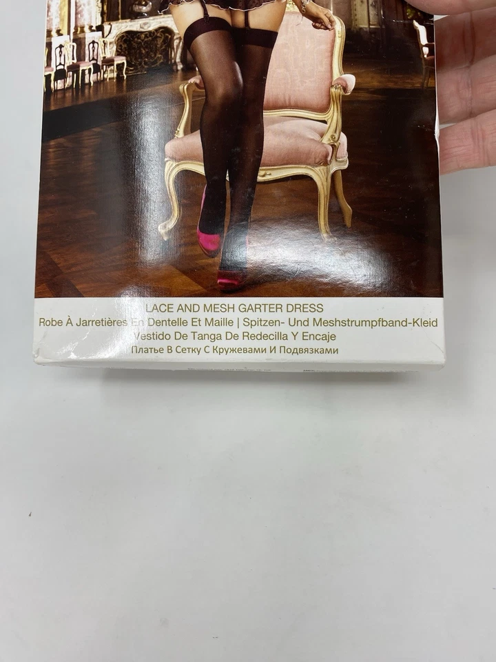 Vestido Liguero Baci Lencería Encaje y Malla Diva Talla 20-24 Sueños Españoles ¡Nuevo! Foto 2 de 4