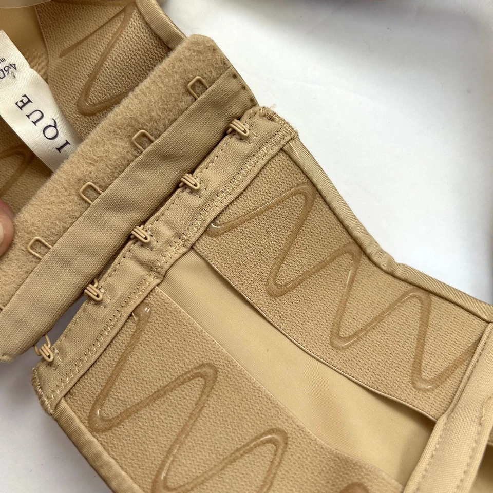 Sutiã Cacique Plus Size 46DD/E Tan Conversível Underwire Silicone Transparente Alça - Imagem 3 de 4