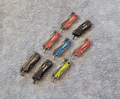 Gerber Dime Mini Keychain Multi-Tool - LOT OF 8 - Knife - Pliers - Scissors