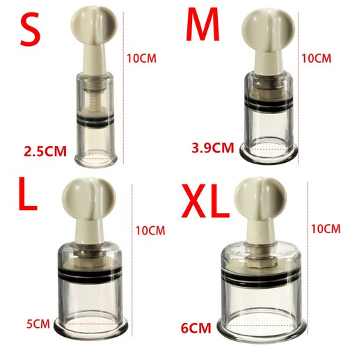 2.5/3.9/5/6cm Vacuum Easy Twist Cupping Nipple NO-Pump Suction Enlarger - Picture 6 of 10