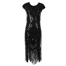 Long Sleeveless Sequin Dress Size Small