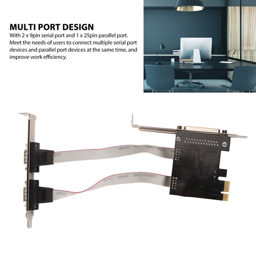 Pcie To Rs232 And Parallel Port Card High Speed Transmission 2X9Pin Serial AM - Afbeelding 15 van 24