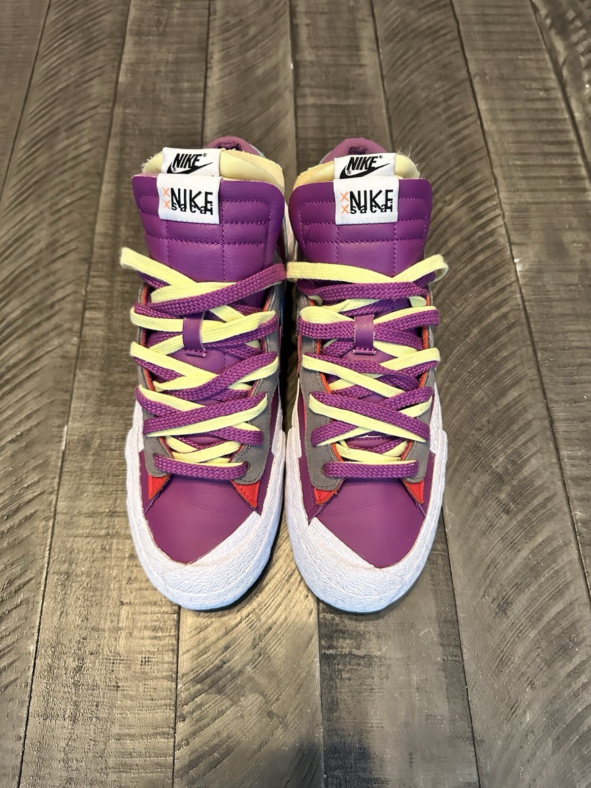 SACAI X NIKE TG 10 Blazer Sacai x Kaws basso: viola crepuscolare DM7901 500 senza scatola