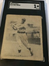 1939 Playball # 112 - PAUL WANER - HOF - PSA 1 - Pittsburgh (4405)