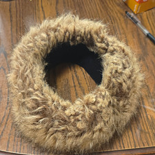Brown Faux Fur Solid Headband Ear Warmer, One Size Women s Fall/Winter
