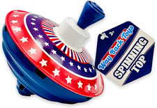 Way Back Toys Spinning Top, Novelty Easy to Spin Toy with Hand Spinner Gyro, Col