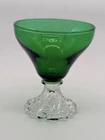 Anchor Hocking Burple Inspiration Green Champagne Glasses Set of 6 VTG PERFECT