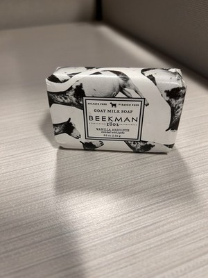 BEEKMAN 1802 GOAT MILK SOAP VANILLA ABSOLUTE BAR ENRICHED WITH JOJOBA  3.5 OZ 