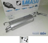 Imasaf ESD Auspuff Endtopf+Anbauteile für Seat Leon 1.6+16V+1.9 SDI 1999-2006