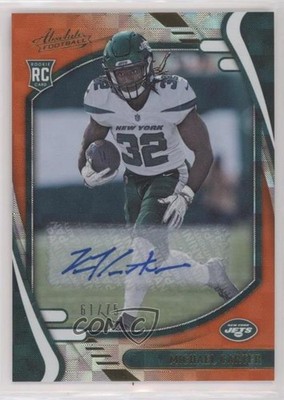 2021 Absolute Orange Mosaic Signatures 61/75 Michael Carter Rookie Auto RC 3h1