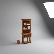 Dollhouse Shelving Unit Wooden Dollhouse Shelving Unit 1:12 Scale for Photo