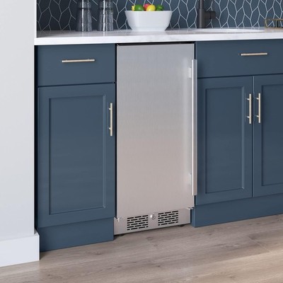 AFR152SSLH 15 Inch Wide 3.3 Cu. Ft. Compact Refrigerator with LED Lighting and L