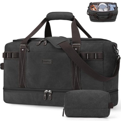 Travel Duffle Bag for Men, 45L Carry On Luggage 22x14x9 Airline Approved, Wat...