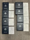 American Silver Eagle PROOF Set LOT Of 8 Complete COA 2001-2008 West Point Mint