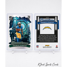 2025 Panini Donruss Jumbo Downtown! Omarion Hampton Chargers Rookie Insert #16