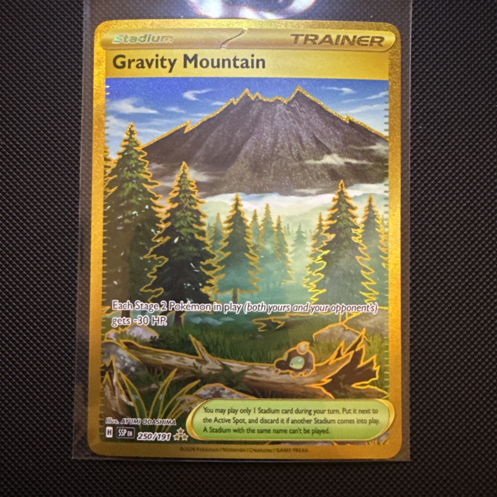 Gravity Mountain 250/191 Hyper Rare Pokémon TCG Surging Sparks NM Card