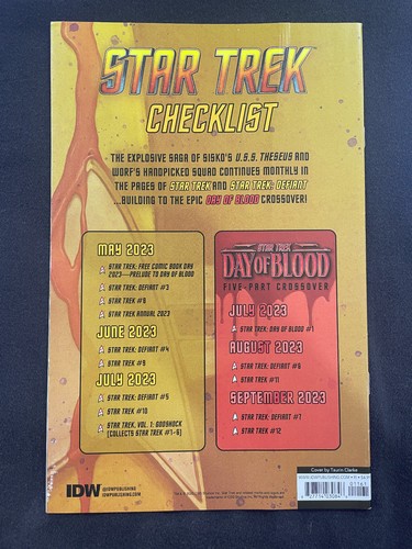 Choose Your 2023 IDW Star Trek Incentive Covers! 1:10 1:25 1:50! Day of Blood! - Picture 21 of 29