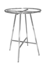 Chrome 36" Round Clothing Rack Height 48 - 72" H Leveler Glides Garment