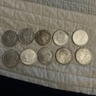 Lot Of 10 Peace And Morgan Dollars