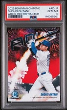 Shohei Ohtani 5/5 Adios Red Refractor PSA 10 GEM MINT 2025 Bowman Chrome