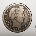 1913  *D*  BARBER SILVER QUARTER  ***NICE*** FREE SHIPPING   C2141