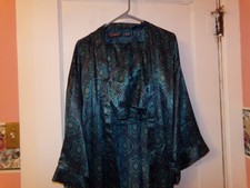 Roundtree  Yorke Long Sleeve Pajama Top  Matching Pajama Shorts Set All