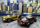 Hot Wheels Redline Pair Of 1968 Original 16 Beatnik Bandits - Red & Gold, US