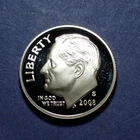 2008-S Silver Roosevelt Dime  Gem Proof
