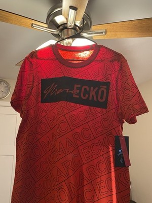 Marc Ecko Men s Graphic Logo Print Crew Neck Short Sleeve T-Shirt Red L