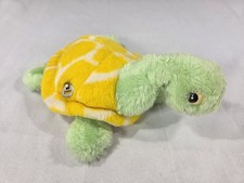 Vintage Eden Toys Musical Pastel Yellow Pink Blue Turtle Plush Stuffed WORKS