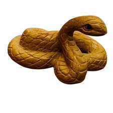 Year of the Snake 2025 Striking Netsuke Pendant Bead | 19x27x19mm | Brown