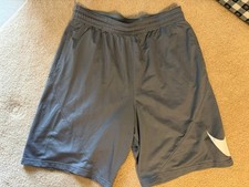 Mens Nike Dri Fit athletic shorts size extra large XLT gray white Tall