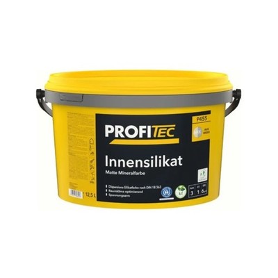 ProfiTec P455 Innensilikat Matte Mineralfarbe 12,5L weiss Wandfarbe