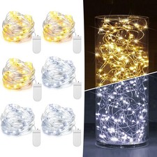 6 Pack Fairy Lights Battery Operated 7ft 20 LED Mini String Lights Twinkle Light