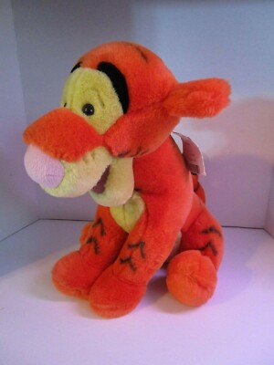 Walt Disney World Corkscrew Tail 12'' Plush Tigger Winnie the Pooh 1990s Vintage