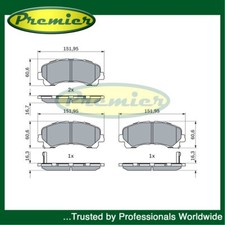 Set pastiglie freno anteriori Premier adatte per Colorado S10 Trailblazer D-Max Mu-X Rodeo Vega