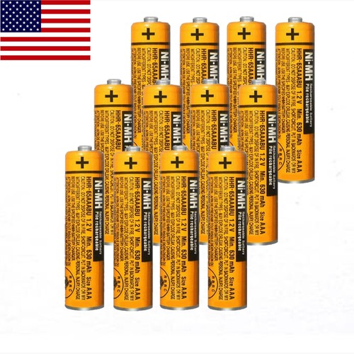 Panasonic 1.2V NIMH AAA Rechargeable Batteries for Cordless Phones KXTG 630mAh eBay