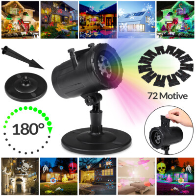 LED Projektor Weihnachten Außen Garten Strahler Party Projektionslampe